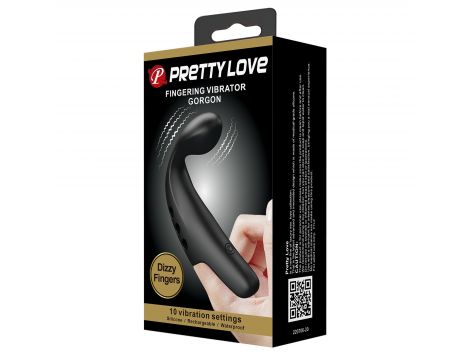 Wibrator na palec Pretty Love Gorgon silikonowy akumulatorowy - 11