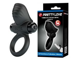 Wibrujący pierścień erekcyjny Adrien Pretty Love 10 funkcji