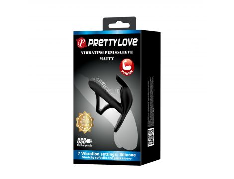Nakładka wibrująca Pretty Love Matty silikonowa USB 4 cm - 11