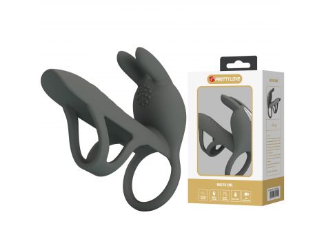 Nakładka wibrująca Pretty Love Master Ring silikonowa USB 4 cm