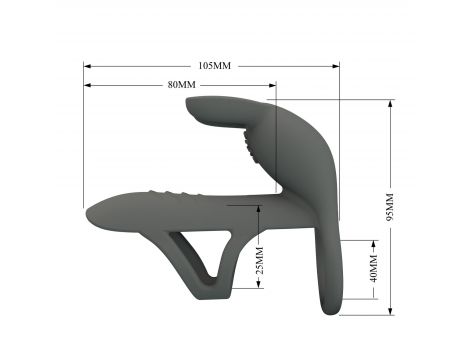 Nakładka wibrująca Pretty Love Master Ring silikonowa USB 4 cm - 10