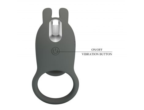 Nakładka wibrująca Pretty Love Master Ring silikonowa USB 4 cm - 8