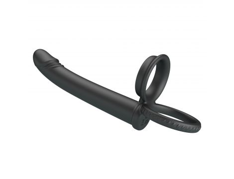 Strap on dildo silikonowe Pretty Love Moses 19 cm wodoodporne - 8