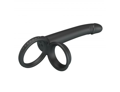 Strap on dildo silikonowe Pretty Love Moses 19 cm wodoodporne - 6