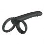 Strap on dildo silikonowe Pretty Love Moses 19 cm wodoodporne - 7