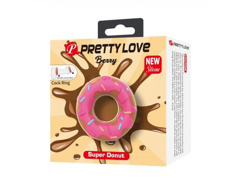 Pierścień erekcyjny supermiękki silikonowy pączek Pretty Love - 5