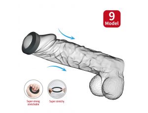 Pierścień erekcyjny silikonowy Crazy Bull Brodan wodoodporny 3,8 cm