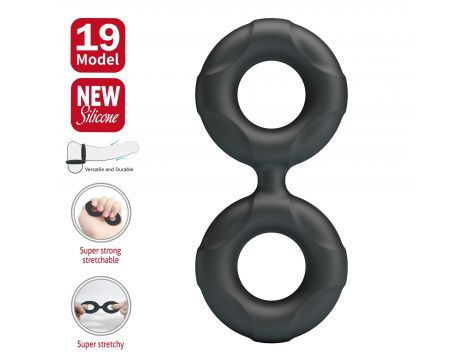 Pierścień erekcyjny silikonowy RADWAN Crazy Bull wodoodporny 2 1 cm - 4