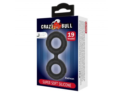 Pierścień erekcyjny silikonowy RADWAN Crazy Bull wodoodporny 2 1 cm - 6