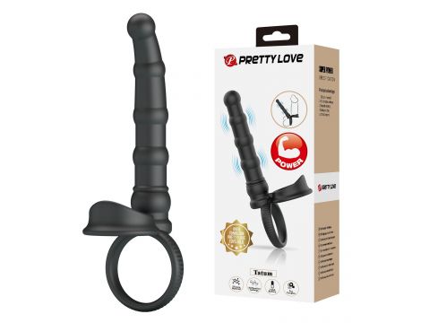 Pierścień erekcyjny analny Pretty Love Tatum 10 wibracji 18 cm - 5