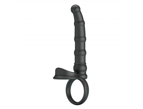 Pierścień erekcyjny analny Pretty Love Tatum 10 wibracji 18 cm