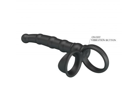 Pierścień erekcyjny analny Pretty Love Tatum 10 wibracji 18 cm - 3