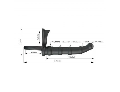 Pierścień erekcyjny analny Pretty Love Tatum 10 wibracji 18 cm - 8