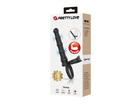 Pierścień erekcyjny analny Pretty Love Tatum 10 wibracji 18 cm - 7
