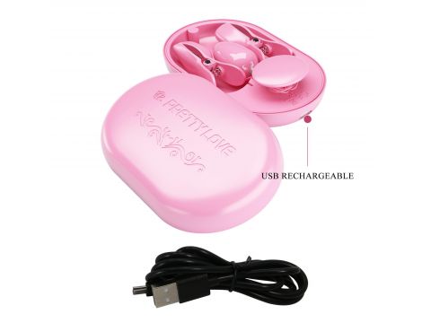 PRETTY LOVE - Surprise Box Pink, 12 vibration functions 3 electric shock functions - 9