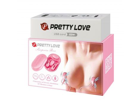 PRETTY LOVE - Surprise Box Pink, 12 vibration functions 3 electric shock functions - 10