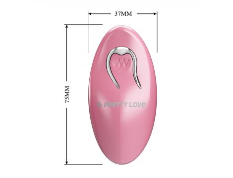 Różowe wibrujące klipsy na sutki Pretty Love Cayley z pilotem - 7