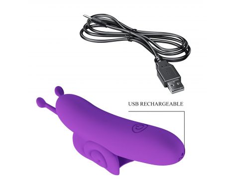 Wibrator na palec silikonowy Pretty Love Snail USB 10 funkcji - 11