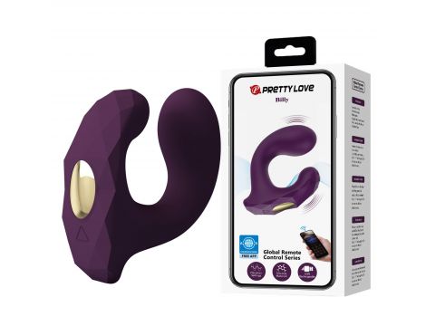 PRETTY LOVE - Billy Purple, 12 vibration functions Mobile APP remote control