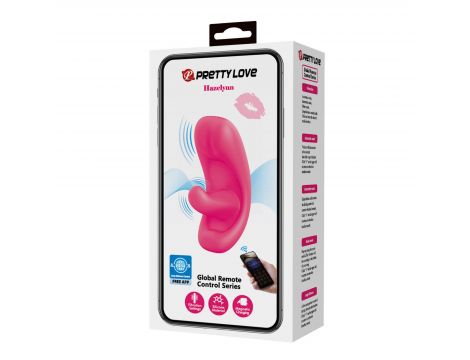 Wibrator silikonowy Pretty Love Hazelynn sterowany aplikacją 11 cm - 12