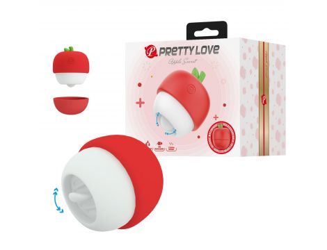 Stymulator łechtaczki Pretty Love Apple Secret silikonowy 12 trybów lizania - 4