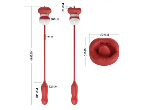 PRETTY LOVE - Ashlynn, 5 vibration functions 5 thrusting settings 5 licking settings - 7