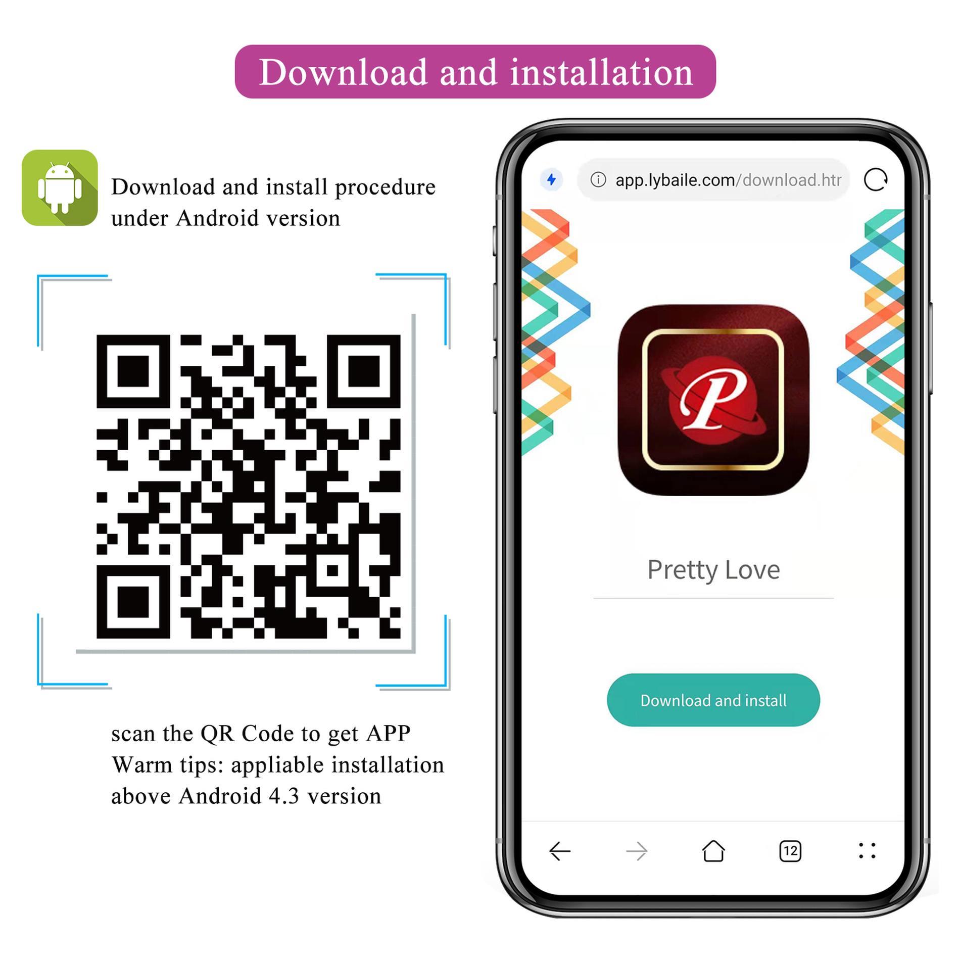 Shey, 10 Vibration Functions 10 Tapping Functions Mobile App Long-Distance