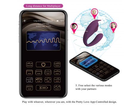 SHEY, 10 vibration functions 10 tapping functions Mobile APP Long-distance Control - 20