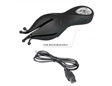 Trener penisa ośmiornica Pretty Love Arella 12 wibracji USB - 10