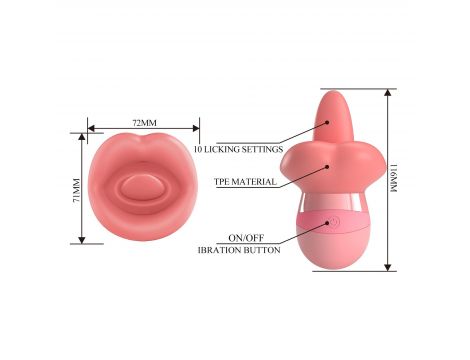 Stymulator liżący Pretty Love Kylee 10 trybów USB TPE - 8
