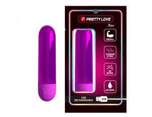 Mini wibrator Pretty Love Kiwi metaliczny 10 wibracji