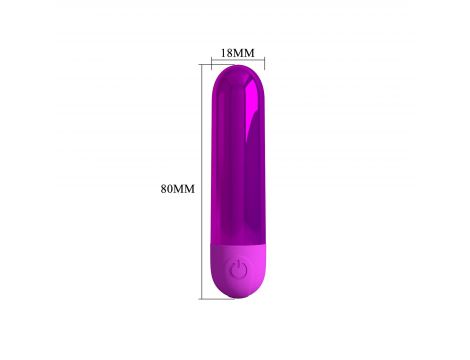 Mini wibrator Pretty Love Kiwi metaliczny 10 wibracji - 8
