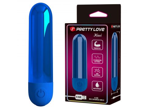 Mini wibrator bullet Pretty Love Kiwi niebieski - 3