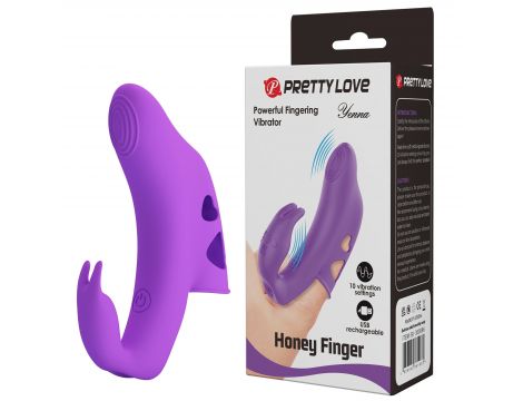 Wibrator palcowy Yenna Honey Finger Pretty Love 10 wibracji - 4