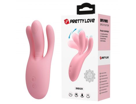 Wibrator Diego Pretty Love 10 funkcji wibracji i 5 kiwań - 3