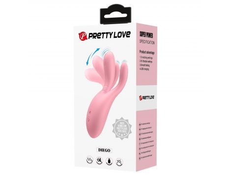 Wibrator Diego Pretty Love 10 funkcji wibracji i 5 kiwań - 9