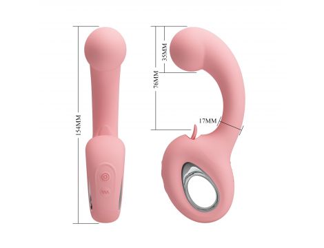 Stymulator łechtaczki z lizaniem Pretty Love Erynnyes silikonowy USB - 6