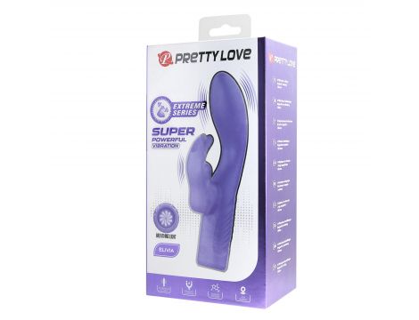 Silikonowy wibrator króliczek Pretty Love Elivia 10 funkcyjny punkt G USB - 6