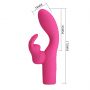 Wibrator króliczek Pretty Love Elivia 10 trybów punktu G silikonowy USB - 5