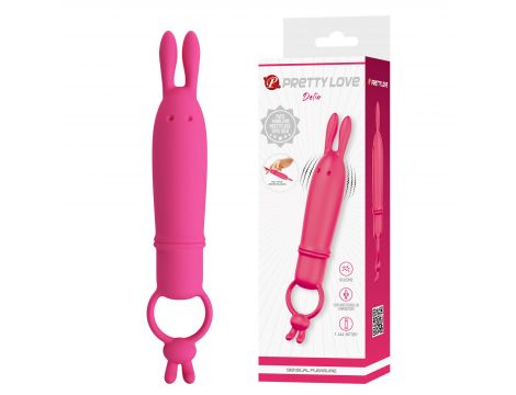 Wibrator króliczek silikonowy Pretty Love Delia 10 trybów wodoodporny AAA - 2