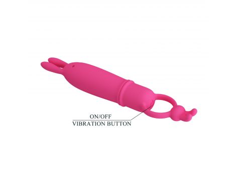 Wibrator króliczek silikonowy Pretty Love Delia 10 trybów wodoodporny AAA - 6