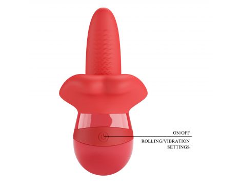 Stymulator łechtaczki z ruchem języka Pretty Love Obelia USB - 6