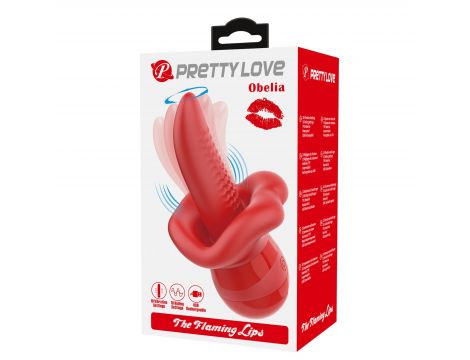 Stymulator łechtaczki z ruchem języka Pretty Love Obelia USB - 9
