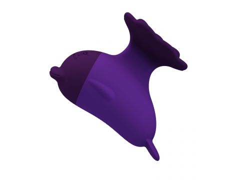 Mini stymulator łechtaczki Pretty Love Dolphin fioletowy silikonowy - 5