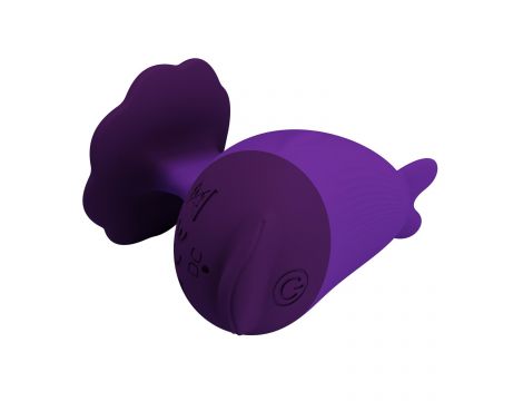 Mini stymulator łechtaczki Pretty Love Dolphin fioletowy silikonowy - 3