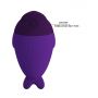Mini stymulator łechtaczki Pretty Love Dolphin fioletowy silikonowy - 9