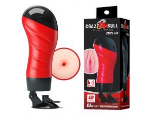 CRAZY BULL - Delia, 12 vibration functions Suction base Sex talk, 2 AAA batteries