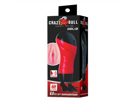 CRAZY BULL - Delia, 12 vibration functions Suction base Sex talk, 2 AAA batteries - 12