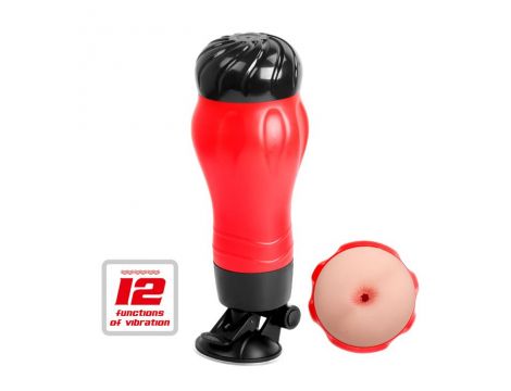 Masturbator analny Crazy Bull Flora 12 funkcji wibracji na baterie AAA - 7