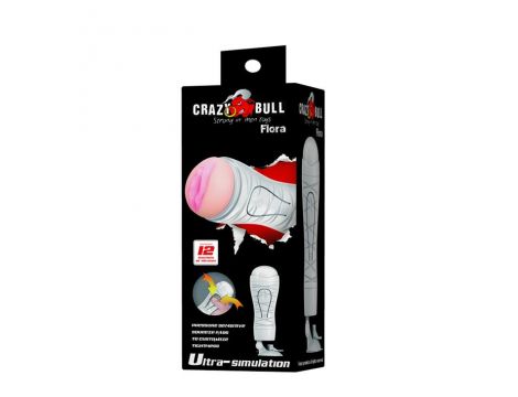 Masturbator Crazy Bull Flora waginalny 12 funkcji USB 28 cm - 6